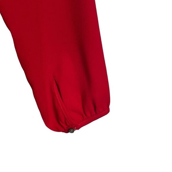 J. Crew 365 Crepe Wrap Dress Red Size 0 - Picture 8 of 10